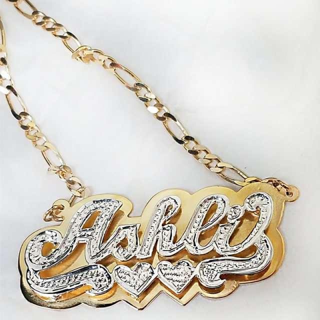 24 karat gold name necklace