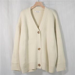 Nuovi cardigan con bottoni con scollo a V da donna primavera inverno 2021