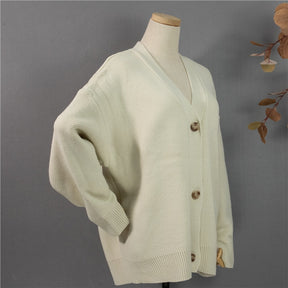 New 2021 Winter Spring Women's Sweaters V-Neck Buttons Cardigans