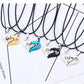 matching necklaces for couples necklaces I Love You Heart-shaped Pendant Choker For Women Gift 1 Pair