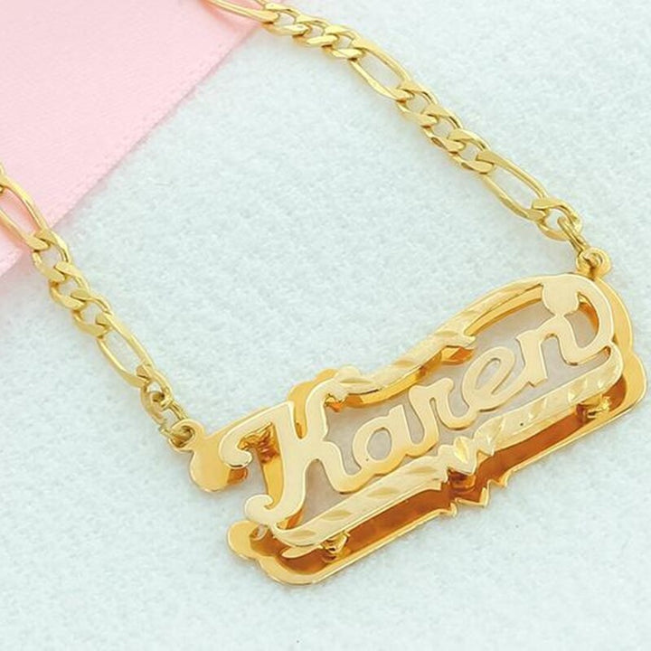 layered name necklace