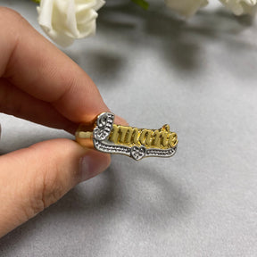 nowadaysfashion Custom Name Rings Gold Personality Hip Hop Punk Letter Ring