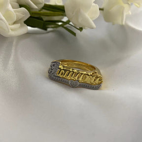 nowadaysfashion Custom Name Rings Gold Personality Hip Hop Punk Letter Ring