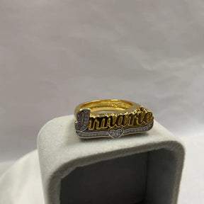 nowadaysfashion Custom Name Rings Gold Personality Hip Hop Punk Letter Ring