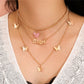 29 stylish Gold necklace on neck Gold chain Women's jewelry layered accesories