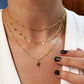 29 stylish Gold necklace on neck Gold chain Women's jewelry layered accesories
