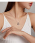 925 Sterling Silver Best Sisters Collana Forever Friend Collana a cuore Catena Arcobaleno Zircone