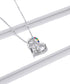 925 Sterling Silver Best Sisters Collana Forever Friend Collana a cuore Catena Arcobaleno Zircone