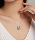 925 Sterling Silver Best Sisters Collana Forever Friend Collana a cuore Catena Arcobaleno Zircone