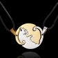 matching necklaces for couples necklaces Splice 2 PCS/Set Cat Moon Heart Pendant