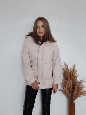 2021 Dicker Daunenmantel mit Kapuze Damen Winterjacke Baumwolle Lang Warm Gepolsterter Parka