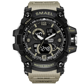 Military Watch 50m Waterproof Wristwatch LED Quartz Clock Male Digital Sports Watches Men's