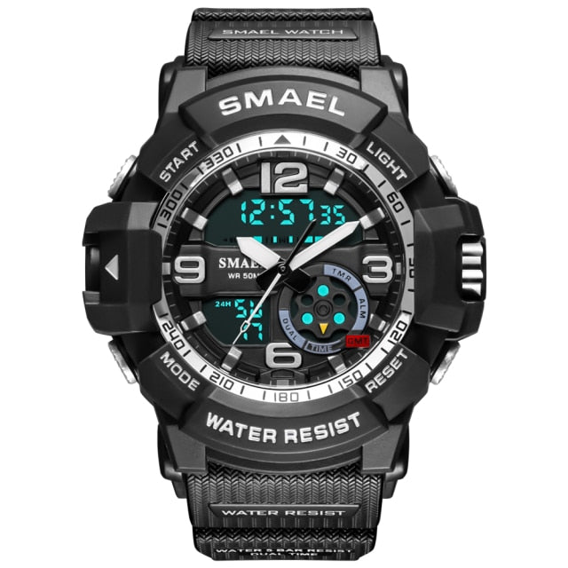 Military Watch 50m Waterproof Wristwatch LED Quartz Clock Male Digital Sports Watches Men's