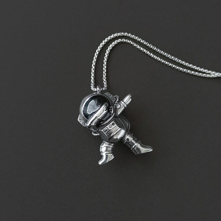 fashion hip hop astronaut necklace men and women jewelry