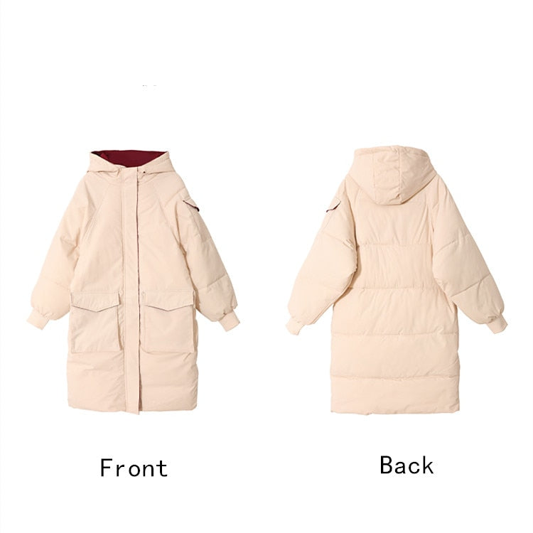 Woman Winter Parkas Long Warm 2021 Thick Coat Streetwear Clothes