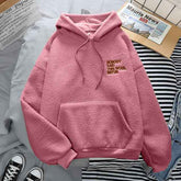 Fleece Hoodies Fashion Autumn Winter Thick Letter Embroidery