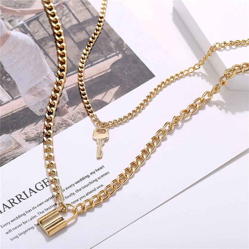 Gold Plated Necklaces Choker for Women,