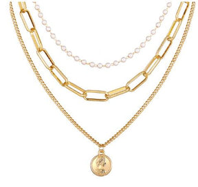 Gold Plated Necklaces Choker for Women,