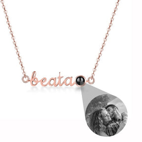 Personalized Pendant Clavicle Chain Customized Name Projection Photo Necklace