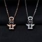 Personalized Memory Projection Necklace Customized Crystal Angel Wings Pendant