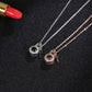 Personalized Photo Name Projection Lock Key Couple Necklace New Custom Pendant Necklaces