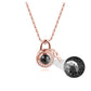 Personalized Photo Name Projection Lock Key Couple Necklace New Custom Pendant Necklaces