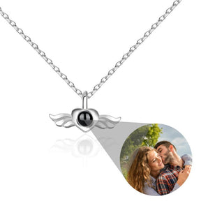 Collana personalizzata con foto personalizzata con ciondolo a forma di cuore