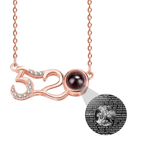 Ciondolo di proiezione di foto personalizzato Collana di cristallo a forma di fascino personalizzato 520