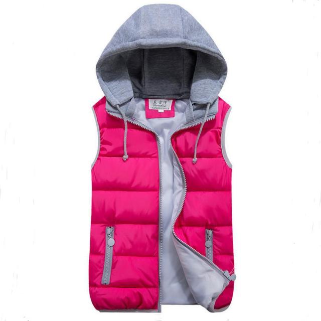 Gilet spessi con cappuccio rimovibile da donna taglie forti Gilet invernale da donna