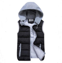 Gilet spessi con cappuccio rimovibile da donna taglie forti Gilet invernale da donna