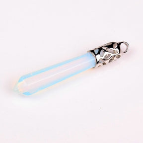 1Pc carnelian Quartz Opal Opalite Carnelian Gem Stone Healing Chakra Pendulum Pendant