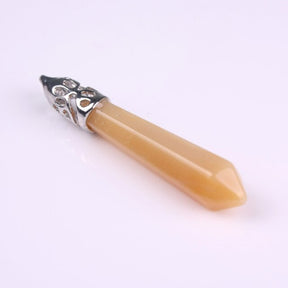 1Pc carnelian Quartz Opal Opalite Carnelian Gem Stone Healing Chakra Pendulum Pendant